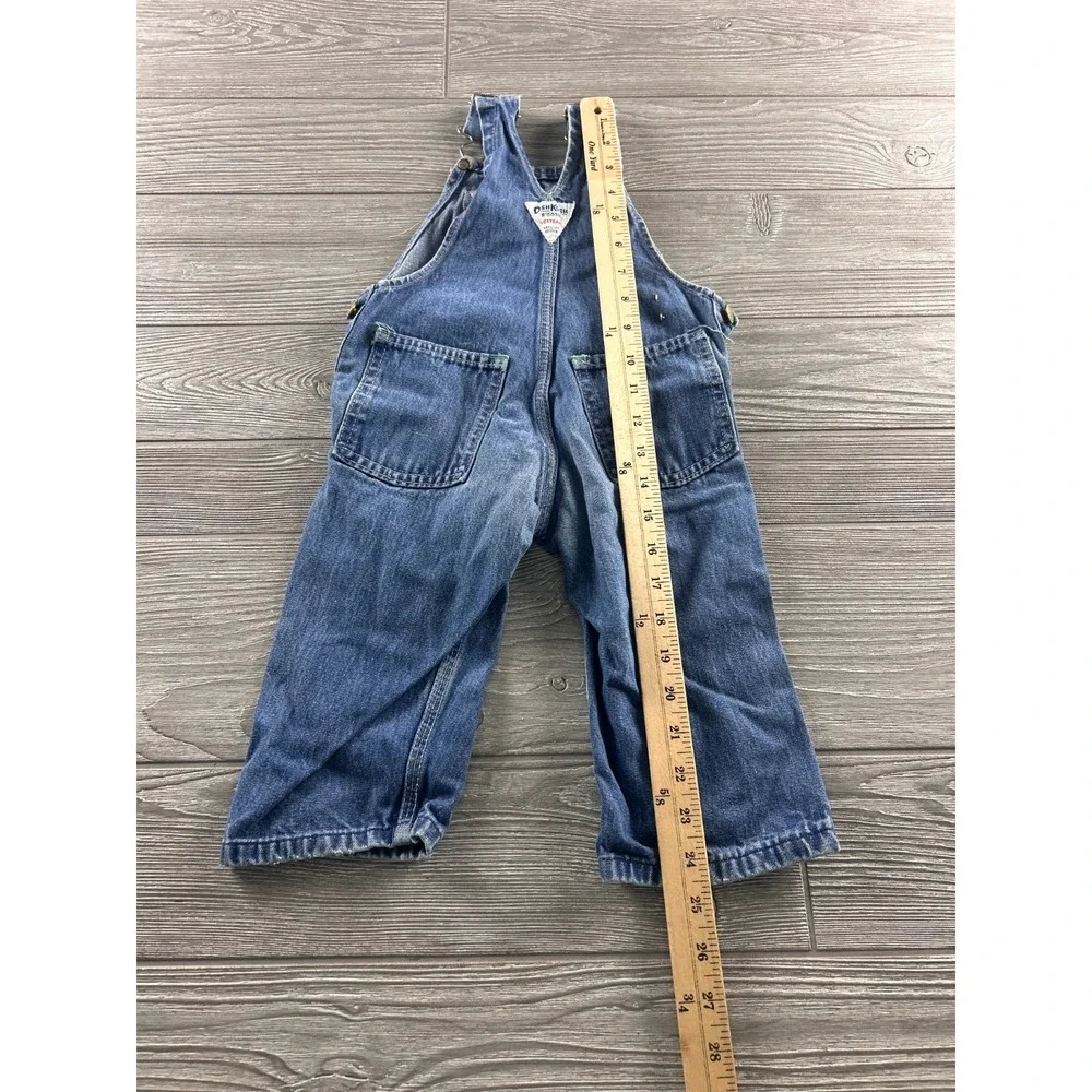 Vintage OSHKOSH B’Gosh Vestbak Toddler Blue Denim Jean Overalls